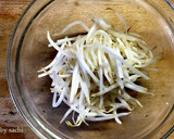 【作り置き】ほうれん草ともやしの海苔和え作り方1写真
