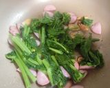 菜花（なばな）とソーセージのスパゲッティ作り方7写真