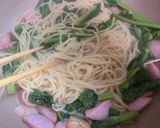 菜花（なばな）とソーセージのスパゲッティ作り方9写真