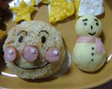 ★アンパンマンと雪だるまぁ～★作り方8写真