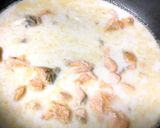 鮭とアラ出汁味噌のクリームパスタ作り方4写真