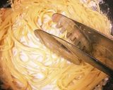鮭とアラ出汁味噌のクリームパスタ作り方5写真