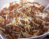 ご飯がすすむっなめことエノキのめんつゆ煮作り方7写真
