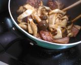 厚切りベーコンときのこのケチャップ炒め作り方4写真