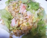 お家で作る本格中華⑤☆カニかまレタス炒飯作り方12写真
