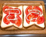 ☆トマトチーズトースト☆作り方1写真