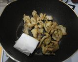 新しょうがと鶏皮の炒め♪作り方2写真