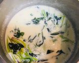 塩酒粕で旨♪ふわふわほうれん草ポタージュ作り方3写真
