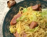準備にこつ春キャベツ＆ウインナーのパスタ作り方6写真