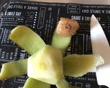 キウイを一度に繋げて剥く方法作り方3写真