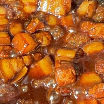 紅焼肉|多結晶氷砂糖で作る豚バラ肉の甘辛煮:工程10