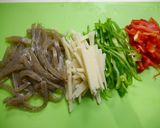 ダイエット！こんにゃくの青椒肉絲風作り方1写真