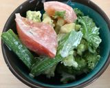 トマトセロリロマネスコわさび菜サラダ作り方2写真