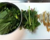 ほうれん草と竹輪と玉子のポン酢炒め作り方1写真