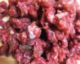 牛ステーキ肉DE極粗挽きのキーマカレー♪作り方2写真