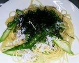 アスパラのスパゲティ！ワンポットパスタ作り方4写真