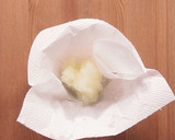 レンジで簡単くわいとひき肉のみぞれ和え作り方1写真