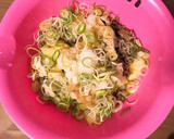レンジで簡単くわいとひき肉のみぞれ和え作り方5写真