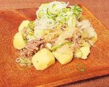 レンジで簡単くわいとひき肉のみぞれ和え作り方6写真