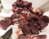 甘くない 鳥モツとゴボウ煮★おつまみに★作り方1写真