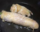 セロリ入りチーズチキンロールトマト風味作り方5写真