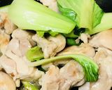 シンプル★鶏肉とチンゲン菜の塩炒め作り方4写真