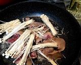 コスパ最強!弱火が決め手!レバレバ丼作り方4写真