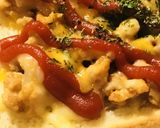 ひき肉炒めをのせた☆ミートチーズトースト作り方4写真