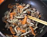 挽き肉と野菜の味噌炒め✩作り方3写真