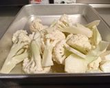 カリフラワー味噌蒸しチーズトッピング作り方1写真