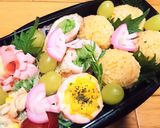 春★可愛い♪【桃色ゆで卵のサラダ仕立て】作り方25写真