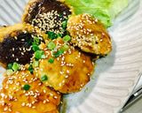 しいたけの肉詰め味噌てりやき作り方5写真