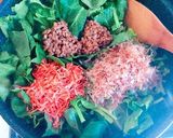 下茹でなし！ほうれん草の納豆マヨチー炒め作り方4写真