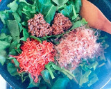 下茹でなし！ほうれん草の納豆マヨチー炒め作り方4写真