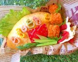 イースター　オムライス弁当　３月弁当作り方1写真
