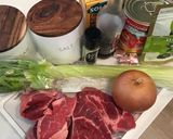 イタリアの家庭料理☆牛肉と豆のスープ作り方1写真