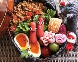 簡単 キャラ弁 おかず たこ星人作り方18写真
