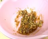 デリ風♡菜の花とクリチのくるみ味噌和え作り方4写真