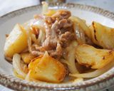 液みそで簡単！豚こまとじゃが芋の味噌炒め作り方7写真