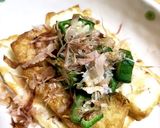 おつまみに！絹厚揚げのオクラポン酢かけ♪作り方4写真