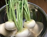 母の味☆かぶとベーコンのビネガー和え作り方1写真