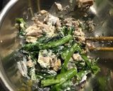超簡単★すぐ完成★春菊と鯖缶のマヨ和え作り方3写真