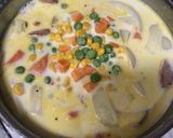 新玉ねぎとエビのスイートクリームシチュー作り方6写真