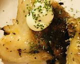 【おつまみ】そぼろ＆チーズの鶏かわ包み焼作り方4写真