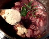 柔らかい砂肝の赤ワイン煮 ポテトソース作り方5写真