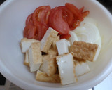 厚揚げとトマト炒めチーズ乗せ作り方1写真
