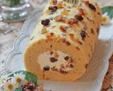洋酒漬け*ミックスフルーツロールケーキ作り方31写真
