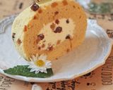 洋酒漬け*ミックスフルーツロールケーキ作り方35写真