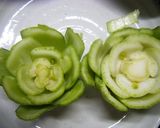 チンゲンサイとトマトdeお花のチーズ焼き作り方1写真