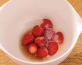 きび酢入りイチゴミルク作り方1写真